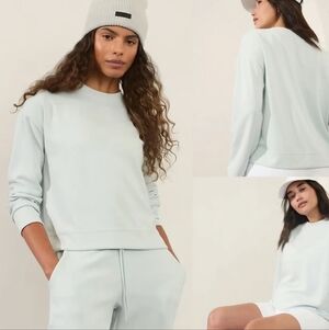 Athleta Seasoft Long Sleeve Sweatshirt - Light Blue